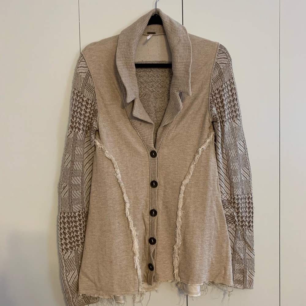 Free People Button-Up Cardigan